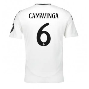 Real Madrid Eduardo Camavinga #6 Hjemmebanetrøje 2024-25 Kort ærmer